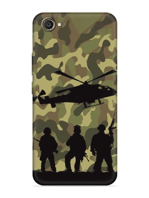 Army Heros Embossed Soft Silicone Case for Vivo V5 Plus Zapvi