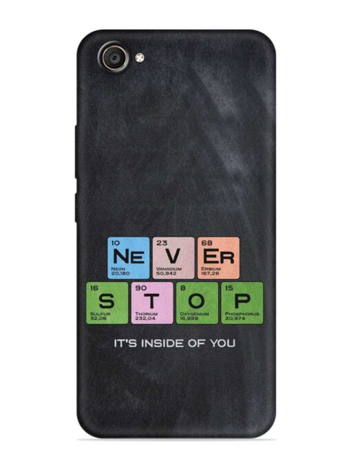 Never Stop It'S Inside Of You Embossed Soft Silicone Case for Vivo V5 Plus Zapvi