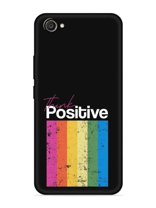 Think Positive Typography Embossed Soft Silicone Case for Vivo V5 Plus Zapvi