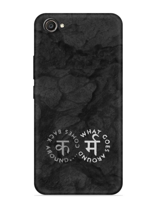 Karma Hindi Word Embossed Soft Silicone Case for Vivo V5 Plus Zapvi