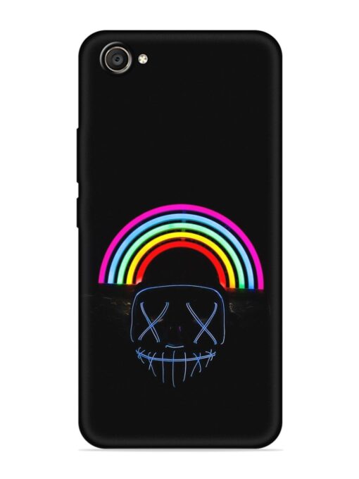 Mask Rainbow Embossed Soft Silicone Case for Vivo V5 Plus Zapvi