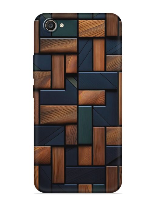 Wooden Background Cubes Embossed Soft Silicone Case for Vivo V5 Plus Zapvi