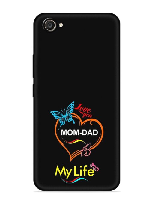 Love You Mom Dad Embossed Soft Silicone Case for Vivo V5 Plus Zapvi