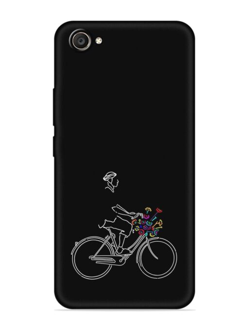 Minimalist Cycle Art Embossed Soft Silicone Case for Vivo V5 Plus Zapvi