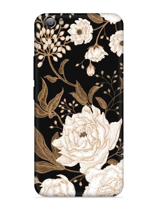 Peonies Roses Floral Embossed Soft Silicone Case for Vivo V5S Zapvi