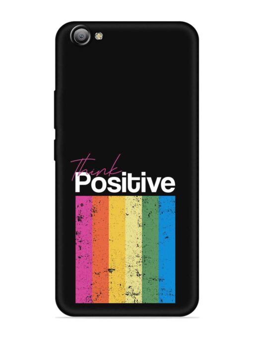 Think Positive Typography Embossed Soft Silicone Case for Vivo V5S Zapvi