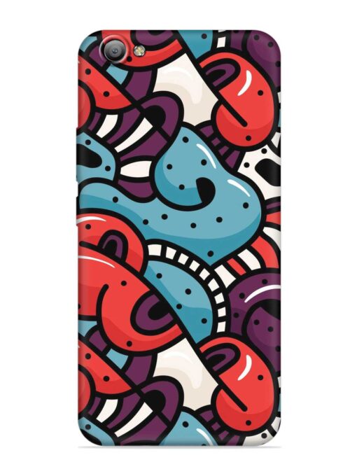 Seamless Backdrop Colorful Embossed Soft Silicone Case for Vivo V5S Zapvi