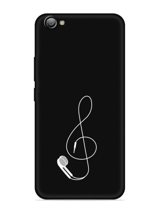 Music Earphone Vector Embossed Soft Silicone Case for Vivo V5S Zapvi