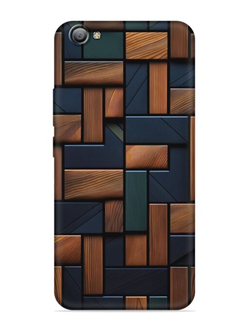 Wooden Background Cubes Embossed Soft Silicone Case for Vivo V5S Zapvi