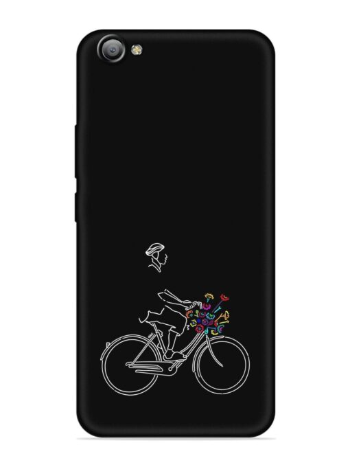 Minimalist Cycle Art Embossed Soft Silicone Case for Vivo V5S Zapvi