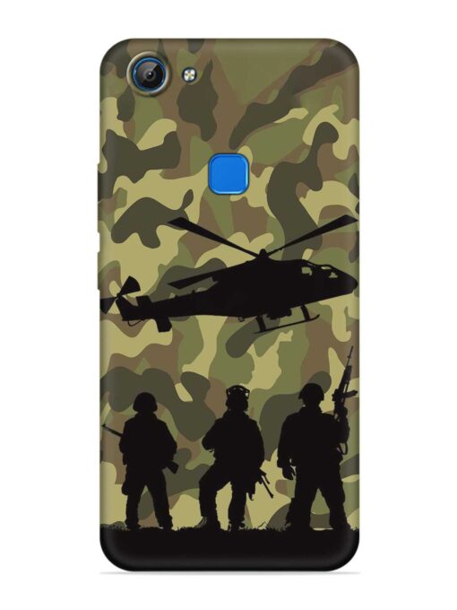 Army Heros Embossed Soft Silicone Case for Vivo V7 Zapvi