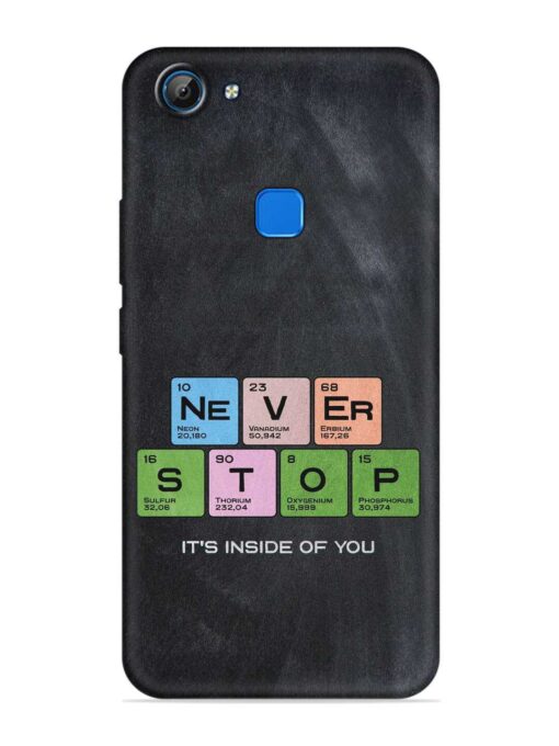 Never Stop It'S Inside Of You Embossed Soft Silicone Case for Vivo V7 Zapvi