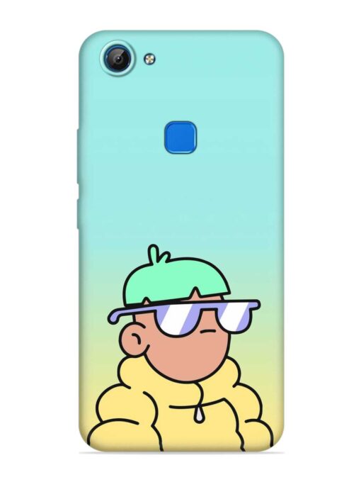 Doodles Cool Character Embossed Soft Silicone Case for Vivo V7 Zapvi