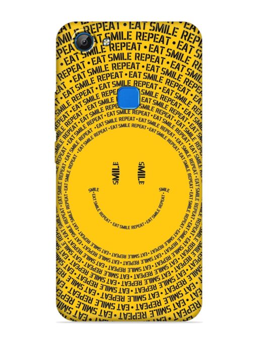 Smiley Embossed Soft Silicone Case for Vivo V7 Zapvi