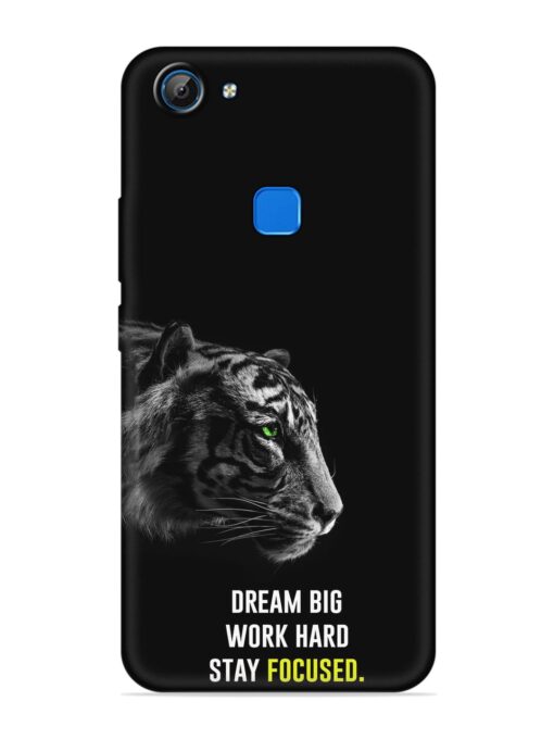 Dream Big Work Hard Embossed Soft Silicone Case for Vivo V7 Zapvi