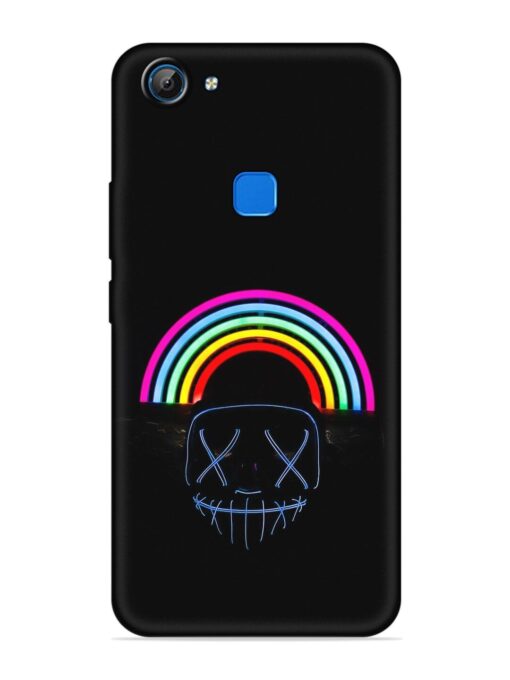 Mask Rainbow Embossed Soft Silicone Case for Vivo V7 Zapvi