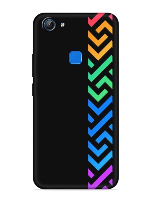 Colorshape Stripes Embossed Soft Silicone Case for Vivo V7 Zapvi