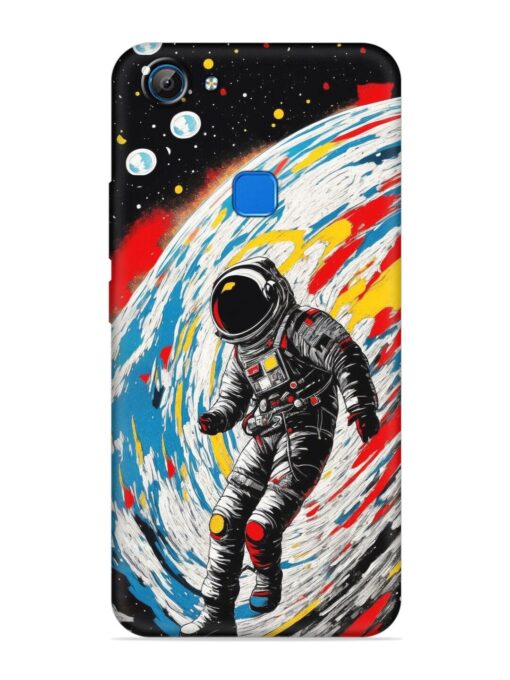 Astronaut Art Embossed Soft Silicone Case for Vivo V7 Zapvi