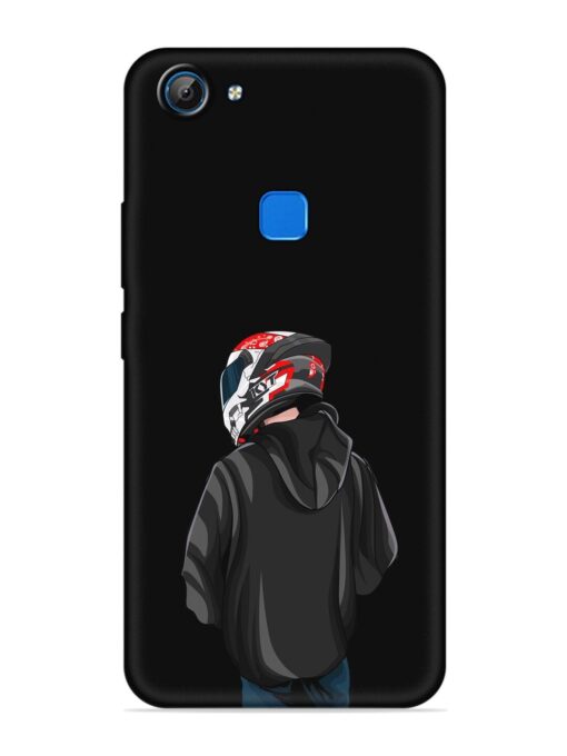 Motorcycle Rider Embossed Soft Silicone Case for Vivo V7 Zapvi