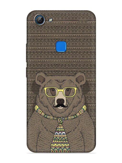 Grizzly Bear Embossed Soft Silicone Case for Vivo V7 Zapvi