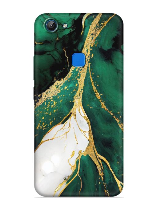 Blue Marble Art Embossed Soft Silicone Case for Vivo V7 Zapvi