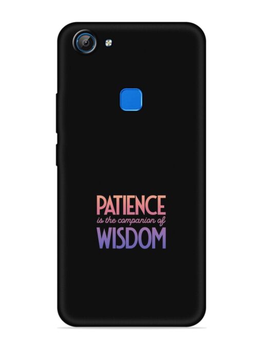 Patience Is The Embossed Soft Silicone Case for Vivo V7 Zapvi