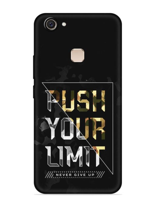 Push Your Limits Embossed Soft Silicone Case for Vivo V7 Plus Zapvi