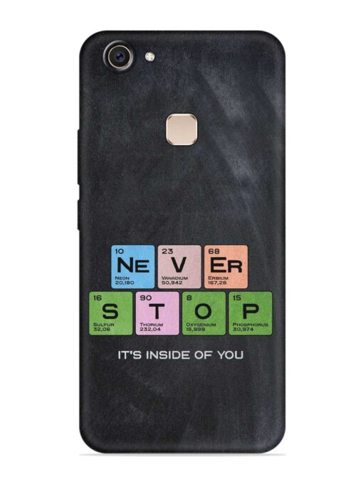 Never Stop It'S Inside Of You Embossed Soft Silicone Case for Vivo V7 Plus Zapvi