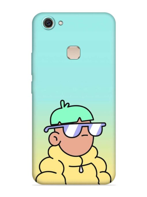 Doodles Cool Character Embossed Soft Silicone Case for Vivo V7 Plus Zapvi