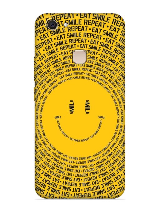 Smiley Embossed Soft Silicone Case for Vivo V7 Plus Zapvi