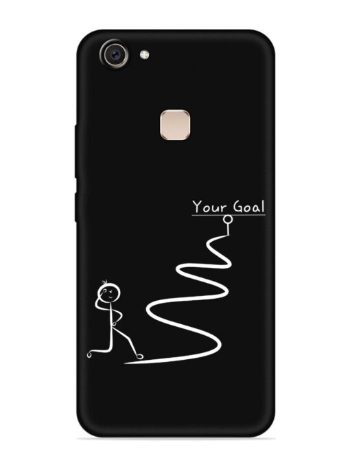 Your Goal Embossed Soft Silicone Case for Vivo V7 Plus Zapvi