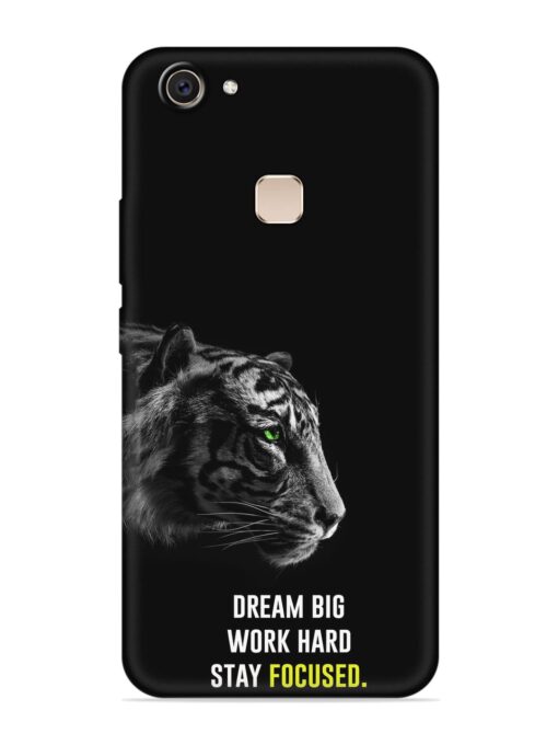 Dream Big Work Hard Embossed Soft Silicone Case for Vivo V7 Plus Zapvi