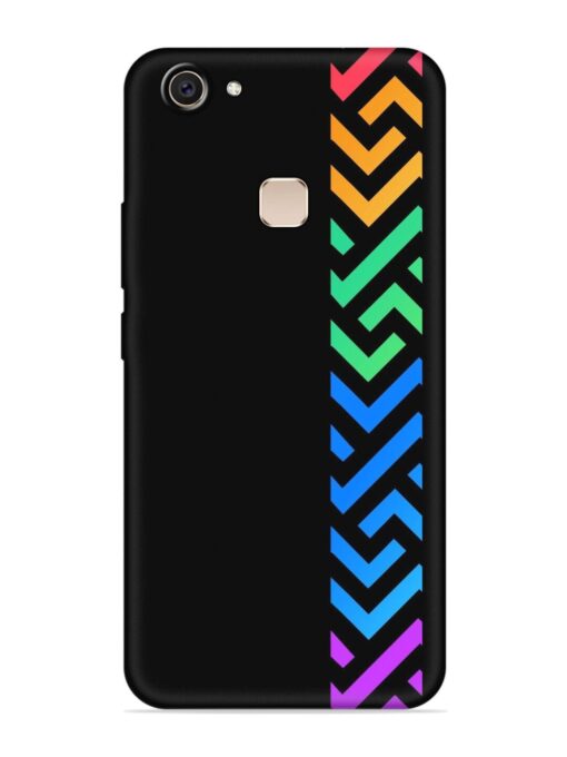 Colorshape Stripes Embossed Soft Silicone Case for Vivo V7 Plus Zapvi