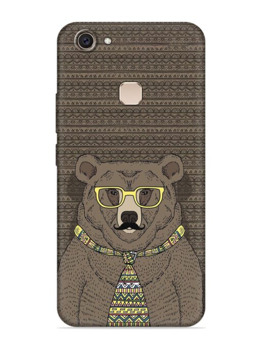 Grizzly Bear Embossed Soft Silicone Case for Vivo V7 Plus Zapvi