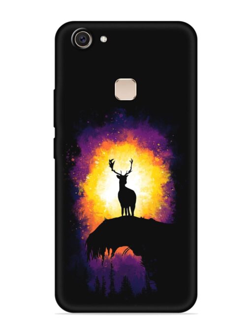 Elk Animal Art Embossed Soft Silicone Case for Vivo V7 Plus Zapvi