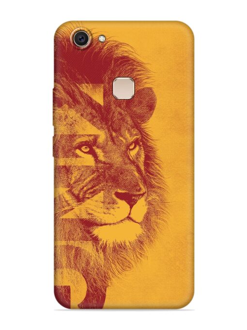 Gold Lion Crown Art Embossed Soft Silicone Case for Vivo V7 Plus Zapvi