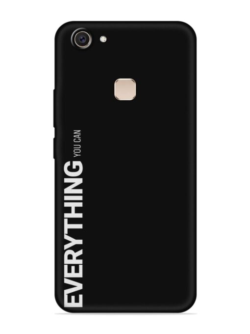 Everything You Can Embossed Soft Silicone Case for Vivo V7 Plus Zapvi