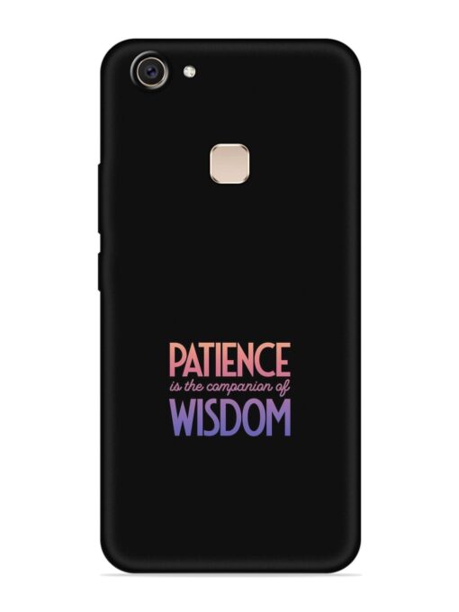 Patience Is The Embossed Soft Silicone Case for Vivo V7 Plus Zapvi