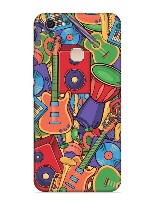 Colorful Music Art Embossed Soft Silicone Case for Vivo V7 Plus Zapvi