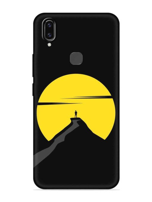 Black Ultra Vector Embossed Soft Silicone Case for Vivo V9 Zapvi