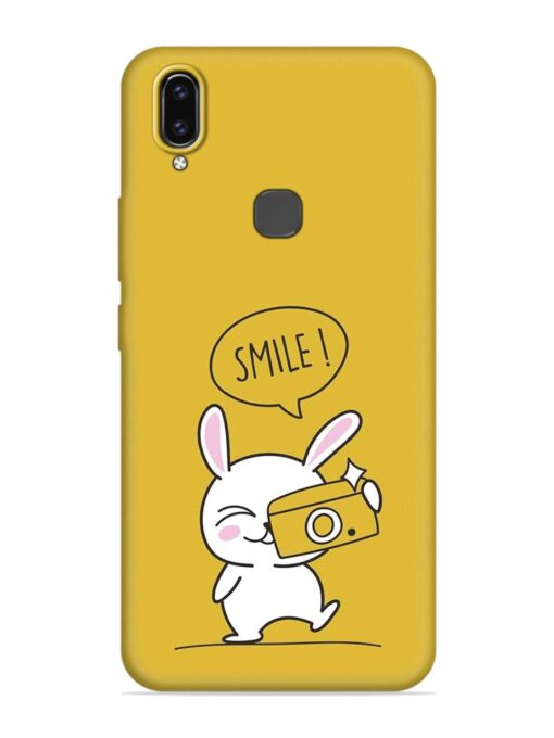 Hey Smile Please Embossed Soft Silicone Case for Vivo V9 Zapvi