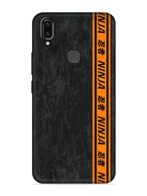 Ninja Srtips Embossed Soft Silicone Case for Vivo V9 Zapvi