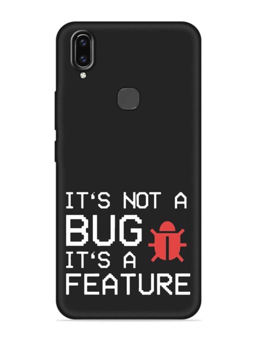 Not Bug Feature Embossed Soft Silicone Case for Vivo V9 Zapvi