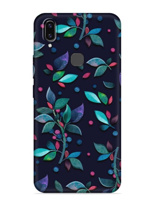 Decorative Watercolor Flower Embossed Soft Silicone Case for Vivo V9 Zapvi