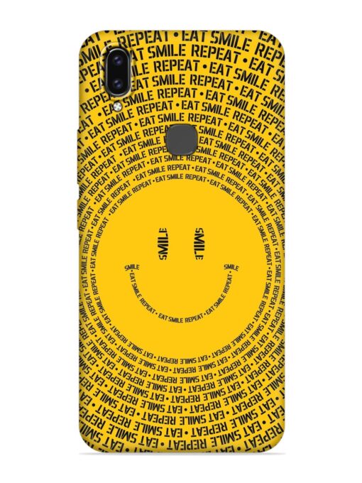 Smiley Embossed Soft Silicone Case for Vivo V9 Zapvi