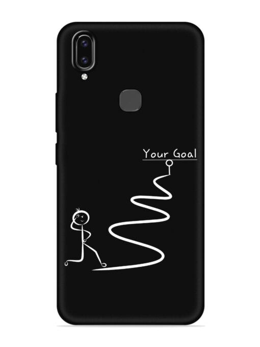 Your Goal Embossed Soft Silicone Case for Vivo V9 Zapvi