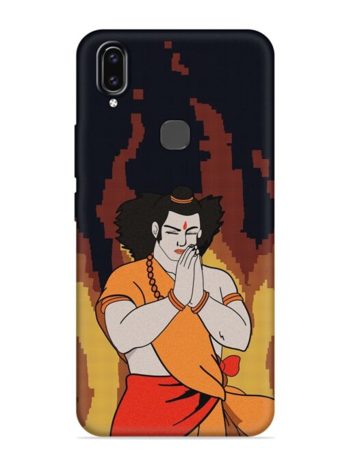 Shree Ram Vector Embossed Soft Silicone Case for Vivo V9 Zapvi