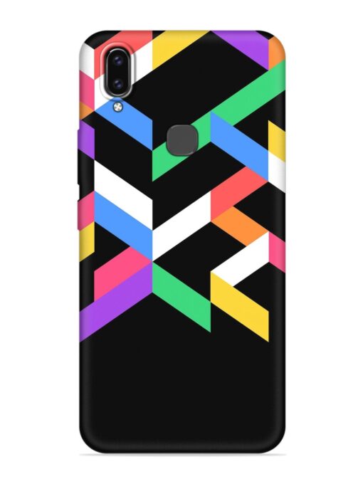 Colorshape Abstarct Embossed Soft Silicone Case for Vivo V9 Zapvi