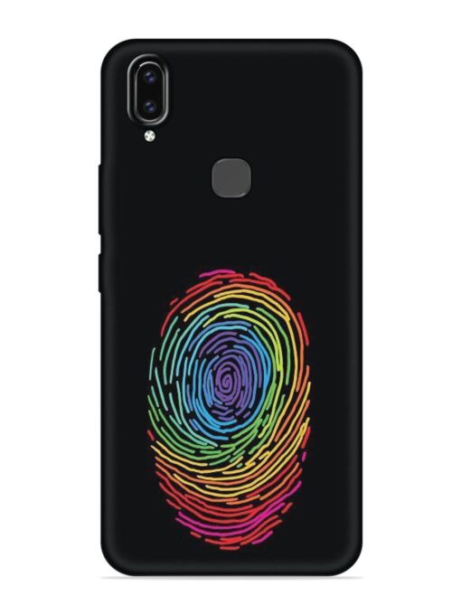 Fingerprint Of Thumb Art Embossed Soft Silicone Case for Vivo V9 Zapvi