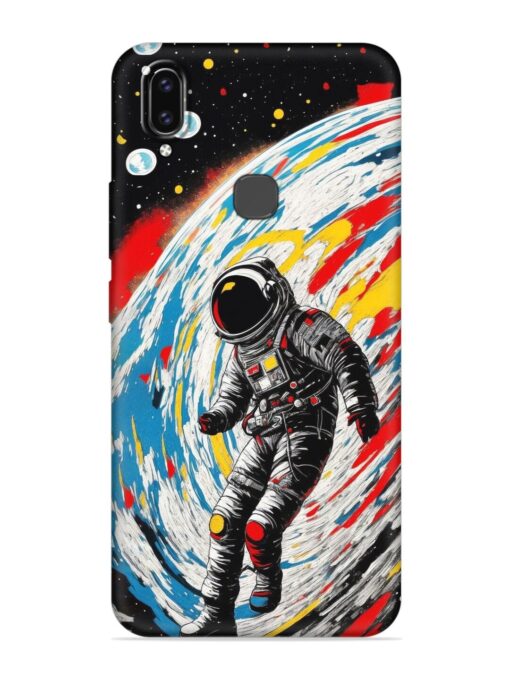 Astronaut Art Embossed Soft Silicone Case for Vivo V9 Zapvi